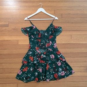 C/MEO Collective Elude Dress in Emerald Floral Size Small